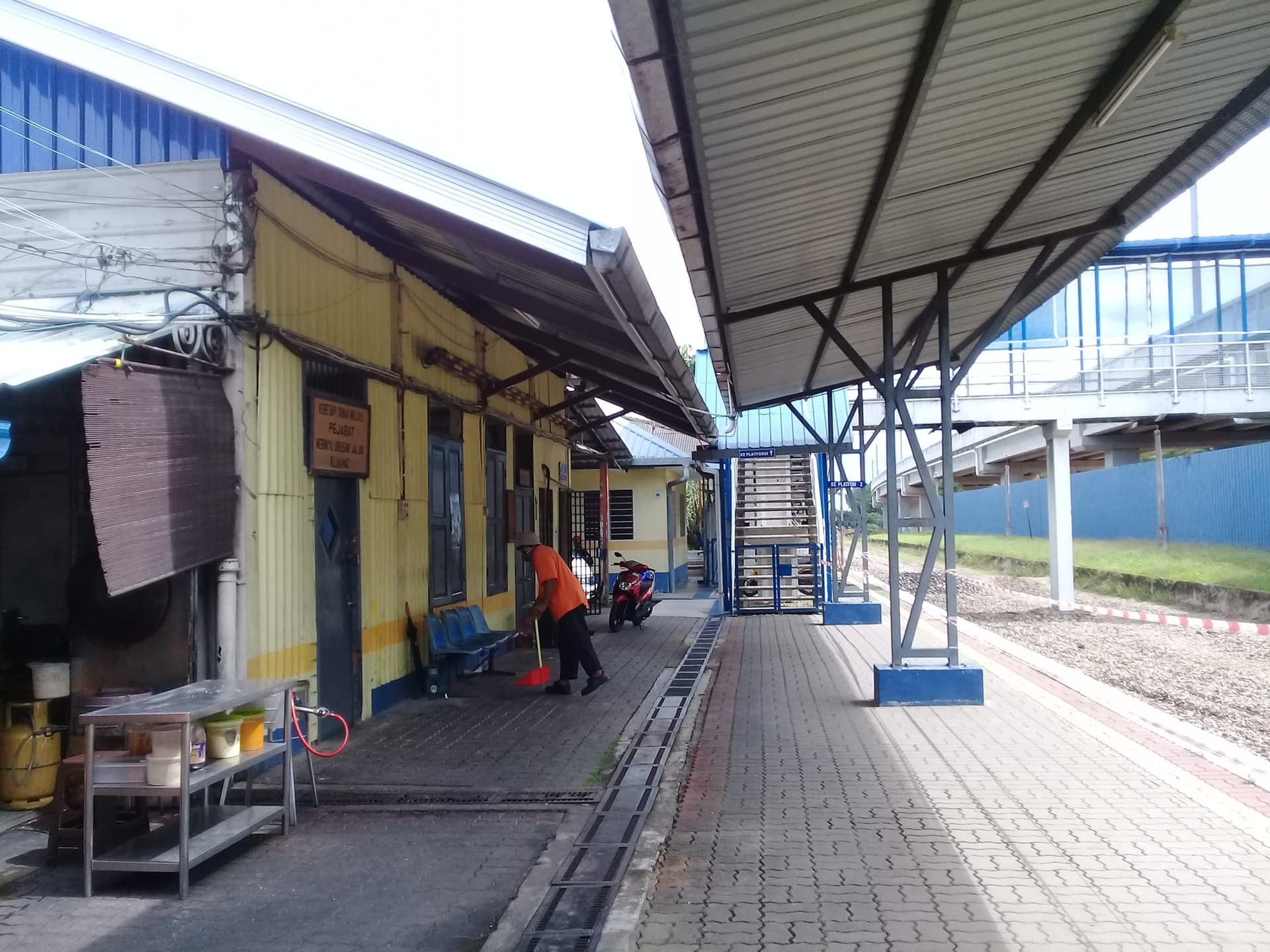 The heritage platform at Kluang Railway Station